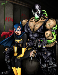 2012 bane barbara_gordon batgirl batman_(series) colored dc female human male rosenrot straight