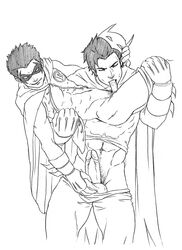 2boys 5_fingers abs age_difference ball_fondling balls batcest batman batman_(dick_grayson) batman_(series) big_balls big_penis black_hair boner cape caressing_balls carrying_partner closed_eyes cock_gobble cock_hungry costume cowl cum cum_hungry damian_wayne dark_hair dc dc_comics dick_grayson domino_mask erect_penis erection exposed_nipple exposed_penis fellatio fondling foreskin fully_retracted_foreskin gay giving_head gloves going_down_on grey_background hair holding_ball horny human incest large_penis lifted_by_another lifting_blowjob male male/male male_only male_pubic_hair mask mask_removed midriff monochrome mouthful muscles muscular muscular_male naughty_face navel nightwing older_dom_younger_sub older_male older_man_and_younger_boy open_clothes open_shirt oral oral_penetration oral_sex pants pants_down pecs penis penis_in_mouth penis_out penis_size_difference precum_bubble puberty pubes pubic_hair retracted_foreskin robin_(damian_wayne) robin_(dc) round_ears schizoid sex shirt shirt_lift shirt_up short_hair size_difference smirk stand_and_carry_position standing sucking sucking_off superhero suspended_fellatio testicles thick_penis uncensored uncircumcised undressing yaoi younger_male younger_penetrating_older