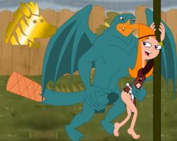 candace_flynn disney female human lazebra male penis perry_the_platypus phineas_and_ferb straight