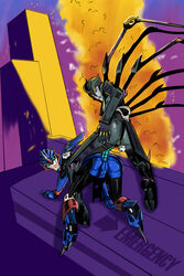 2girls airachnid anal arcee arcee_(prime) dildo female multiple_girls strap-on transformers transformers_prime yuri