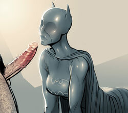 asian batgirl batgirl_(cassandra_cain) batman_(series) cassandra_cain dc imminent_facial incase male penis