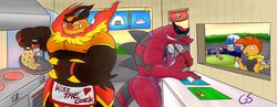 cooking emboar gay gs krookodile male male_only pokemon scrafty