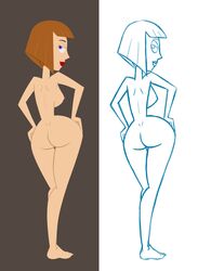 1girls completely_nude completely_nude_female danny_phantom female female_only full_body human madeline_fenton naked naked_female nude nude_female paradox-sin solo solo_female tagme