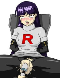 1girls cosplay enemy_conversion female forced_orgasm human machinery machinery_(artist) orgasm pokemon pokemon_(manga) pokemon_adventures sabrina_(pokemon) sabrina_(pokemon_adventures) sex_toy team_rocket