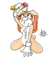 1boy 1girls 2007 anthro body_fur color cream_the_rabbit cum disembodied_penis erection female female_focus foreskin foreskin_folds fully_retracted_foreskin furry handjob humanoid_penis intact kio male nipples nude partial_male penis rabbit sega simple_background small_breasts sonic_(series) straight toony uncut vagina veiny_penis