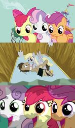 apple_bloom_(mlp) cutie_mark_crusaders derpy_hooves doctor_whooves friendship_is_magic my_little_pony saturnspace scootaloo_(mlp) smooth_skin sweetie_belle_(mlp)