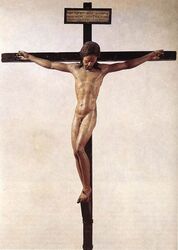 completely_naked completely_nude completely_nude_male crucifixion history jesus_christ male nude nude_male penis religion small_penis tagme