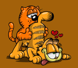 2boys anal anilingus anthro cadillac_cats counterpart crossover dic duo ekuhvielle face_down_ass_up felid feline furry garfield_(series) garfield_the_cat gay hair half-closed_eyes heart heathcliff heathcliff_(series) licking male male_only no_humans oral oral_sex orange_fur orange_hair raised_tail rimming sex smile tongue tongue_out yaoi