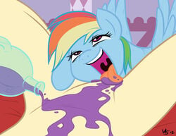 2012 alcohol blush cider drunk equine female friendship_is_magic hair horse human interspecies licking long_hair megasweet multicolored_hair my_little_pony open_mouth oral pegasus pony purple_eyes rainbow_dash_(mlp) rainbow_hair smooth_skin straight_hair sylven tongue tongue_out wing_boner wings yuri