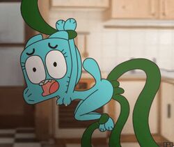 anal anal_penetration animated areola areolae bpq00x cartoon_network double_penetration gif nicole_watterson small_breasts tentacles the_amazing_world_of_gumball vaginal_penetration