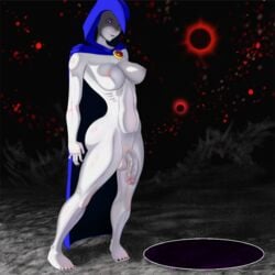 1futa animated dc dc_comics dongidew futanari intersex rachel_roth raven_(dc) smooth_skin solo_futa teen_titans