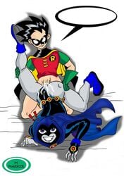 dc dc_comics dick_grayson female human m_marker male rachel_roth raven_(dc) robin_(dc) robin_(dick_grayson) straight tagme teen_titans