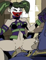 animated batman batman_(series) cowgirl_position dboy dc_comics female gotham_city_impostors jokerz male reverse_rape