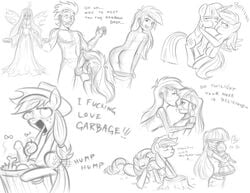 applejack_(mlp) crossover friendship_is_magic humanized megasweet mst3k my_little_pony mystery_science_theater_3000 queen_chrysalis_(mlp) rainbow_dash_(mlp) rarity_(mlp) sketch smooth_skin soarin_(mlp) tom_servo twilight_sparkle_(mlp) wonderbolts_(mlp)