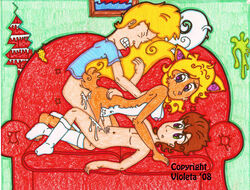 2008 beavis beavis_and_butt-head butt-head clothing cum furry tagme threesome violeta what