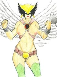 1girls 2011 behelit73 dc female female_only hawkgirl hawkman_(series) kendra_saunders solo