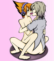 joshua_kiryu male multiple_males neku_sakuraba tagme the_world_ends_with_you twink yaoi