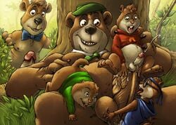 5boys alvin_and_the_chipmunks alvin_seville anal anal_fingering anthro balls bear boo_boo_bear chipmunk cum cum_in_ass cum_inside cum_while_penetrated cumshot erection fingering fur furry furry_only furryrevolution gay group group_sex hanna-barbera male male_only mammal multiple_males nipples no_humans oral penetration penis sex simon_seville size_difference smaller_male testicles theodore_seville yaoi yogi_bear yogi_bear_(character)