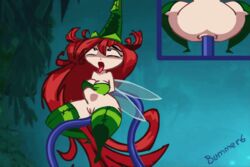 ahe_gao anal anal_sex animated betilla_(rayman) bummer6 female nymph_(rayman) rayman_(series) rayman_origins red_hair stomach_bulge tentacle_sex tentacles