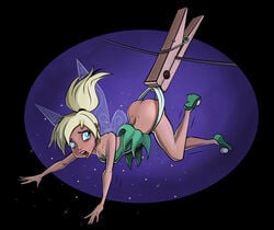 1girls clothes_pin disney disney_fairies female peter_pan_(disney) pixie_dust tagme tinker_bell trapped underwear