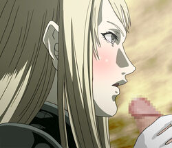 blush censored claymore galatea_(claymore) handjob penis tagme