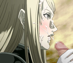 blush censored claymore cum galatea_(claymore) handjob tagme