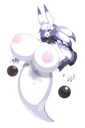 bimbo bimbofied breasts btclbtcl disgaea disgaea_d2 edit edited gigantic_breasts huge_breasts hyper_breasts large_breasts monster_girl nippon_ichi_software nude_filter rainier_(disgaea) sea_angel_(disgaea)