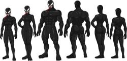 ass kid-venom long_tongue marvel muscles muscular muscular_male she-venom sparksstars symbiote venom venom_(marvel)