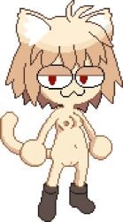 2024 2d 2d_(artwork) :3 accurate_art_style anime anthro bangs beige_body beige_fur beige_hair belly_button blonde_hair boots boots_only breasts brown_boots cat_ears cat_tail catgirl closed_mouth feline female female_focus female_only front_view full_body hair j_d_ light-skinned_female light_skin melty_blood naked naked_boots navel neco-arc no_sex nude nude_female pixel_art pixelated png pussy red_eyes self_upload shortstack simple_shading small_breasts smug solo solo_female solo_focus sprite sprite_edit standing tail transparent_background tsukihime uncensored white_sclera