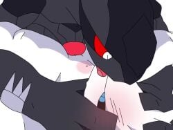 1boy 1girls animated anthro anthro_on_anthro anthro_penetrated anthro_penetrating anthro_penetrating_anthro biped black_body black_sclera blue_eyes duo erection female female_penetrated french_kissing from_front_position fur generation_5_pokemon genitals kissing kissing_while_penetrated knot legendary_pokemon lying male male/female male_penetrating male_penetrating_female mame02550912 missionary_position nintendo on_back penetration penile penile_penetration penis pokemon pokemon_(species) pupils pussy red_sclera reshiram sex stomach_bulge vaginal_penetration video white_body white_fur zekrom