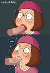 ai_generated blowjob blowjob_face cartoon cum_on_face family_guy jeanbombila666 meg_griffin