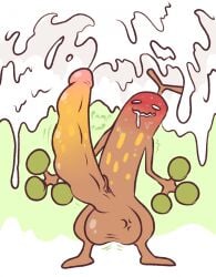 animate_inanimate anthro balls big_balls big_penis blush cum cum_fountain cum_rain cumshot ejaculation_bulge excessive_cum huge_cock huge_penis hyper_cum hyper_penis looking_pleasured male male_only penis pokémon_(species) pokemon pumping_cum sudowoodo tagme throbbing_penis tummysoup urethral_bulge