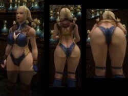 3d ass ass_cleavage ass_to_viewer back_view barely_contained bending_over bent_over big_ass big_breasts bimbo bimbofied blonde_hair breasts butt_crack cleavage facing_away facing_away_from_viewer female final_fantasy final_fantasy_xii game_mod gigantic_ass gigantic_breasts hips huge_ass huge_breasts huge_hips huge_thighs indoors large_ass large_breasts mod penelo revealing_clothes revealing_clothing shirt thick_thighs thighs thong tight_clothes tight_shirt wide_hips