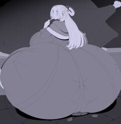 1girls ass ass_bigger_than_breasts ass_bigger_than_head ass_bigger_than_torso ber00 big_ass big_breasts big_butt breasts broken_chair delicious_in_dungeon dumptruck_ass dumptruck_butt dungeon_meshi eating elf elf_ears elf_female elf_girl enormous_ass enormous_butt fat_ass fat_butt female female_only gigantic_ass gigantic_butt huge_ass huge_breasts huge_butt hyper_ass hyper_butt large_ass large_breasts large_butt marcille_donato massive_ass massive_butt solo tagme