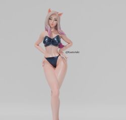 3d 3d_(artwork) ahri bikini k/da_all_out_ahri kautoaskt league_of_legends tagme