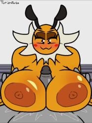 :3 animated anon beat_banger bee_girl belly big_areola big_breasts blushing bra breasts eyelashes fat huge_breasts kacia_(turismoturbo) mp4 overweight overweight_female paizuri penis pov red_cheeks sound tagme thick_thighs turboturismo video w_mouth wide_hips