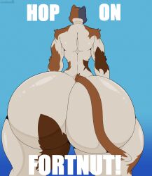 big_ass bubble_butt huge_ass meowscles_(fortnite) stemingbunbun thick_thighs wide_hips