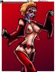 1girls batman_(series) corvo_caotico dc dc_comics disco female_pubic_hair harley_quinn harley_quinn_(classic) kinktober kinktober_2023 page_27