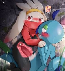 1girls 2pokemon anthro biped blue_body blush breasts cervical_contact cowgirl_position cum cum_in_pussy cum_in_uterus cum_inside duo erection female female_on_top fur generation_8_pokemon genitals grey_body grey_fur hi_res interspecies male male/female male_pokemon/female_pokemon nintendo penetration penile penile_penetration penis pokemon pokemon_(species) pokemon_only prrrrrrmine pussy raboot red_eyes sex spread_legs uterus vaginal_penetration white_fur x-ray