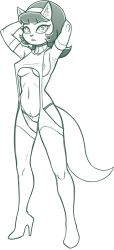 1girls 2024 accessory alternate_costume anthro areola areola_slip armpit_hair arms_bent armwear big_breasts big_eyes big_iris biped black_and_white body_hair boots breasts camel_toe clothed clothed_anthro clothed_female clothing crotch_tuft dark_hair digital_drawing_(artwork) digital_media_(artwork) domestic_cat elbow_gloves eyebrows eyelashes felid feline felis female female_anthro female_only footwear full-length_portrait fur fur_tuft glistening glistening_eyes gloves hair hair_accessory hairband hands_behind_head handwear hi_res high_heeled_boots high_heels ineffective_clothing inner_ear_fluff iris kitty_katswell legwear looking_at_viewer mammal meme meme_clothing monochrome nickelodeon nipple_outline panties portrait pose prick_ears pupils redout short_hair solo solo_female standing straight_legs sweater t.u.f.f._puppy tail thigh_highs three-quarter_view topwear tuft turtleneck underwear virgin_destroyer_sweater virgin_killer_sweater wide_hips