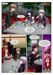 1boy 4girls asahina_aoi bbmbbf comic danganronpa danganronpa:_trigger_happy_havoc danganronpa_(series) danganronpa_1 english_text female fukawa_touko harem_of_despair kirigiri_kyouko maizono_sayaka male multiple_girls naegi_makoto palcomix text