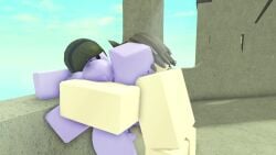 1boy 1girls 3d animated areolae ass balls breasts cat_ears catboy grey_hair leg_on_shoulder madrasian nipples nude outside penis public_sex purple_skin roblox roblox_game robloxian rogue_lineage self_upload shorter_than_30_seconds sound srnubo standing_sex tagme vaginal_penetration video vind