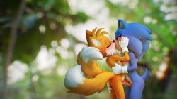 anal_fingering cum cum_in_mouth dripping_cum forest_background fox french_kissing frottage fuckboy gay green_eyes hedgehog high_resolution kissing kotyami making_out miles_prower penis sega sonic_(series) sonic_team sonic_the_hedgehog sonic_the_hedgehog_(series) tails tails_the_fox