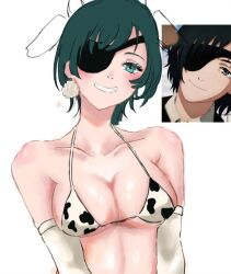 big_breasts breasts chainsaw_man cleavage cow_girl cow_print female female_only himeno_(chainsaw_man) lilthemama mappa reference_image underboob