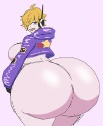 1girls ass ass_focus big_ass bubble_ass bubble_butt dat_ass dumptruck_ass egghead female female_only gigantic_ass huge_ass looking_at_viewer looking_back massive_ass momiji_(artist) one_piece vegapunk_lilith