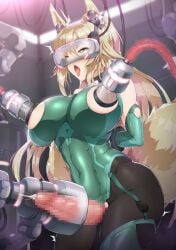 1futa ^^^ ahe_gao animal_ears arm_behind_back arms_behind_back artificial_vagina big_breasts black_pantyhose blindfold blindfolded blonde_hair bondage breast_milking breast_milking_machine breasts cable censored clothed clothing covered_navel cum cum_milking ejaculation erection fox_ears fox_girl fox_tail futa_only futanari futasub green_leotard head-mounted_display hi_res highres huge_breasts huge_cock humanoid kemonomimi lactation large_breasts leotard light-skinned_futanari light_skin long_hair machine masturbation milking milking_machine mind_control mosaic_censoring mostly_clothed nandz nipples open_mouth orgasm original pantyhose penis penis_milking penis_milking_machine restrained rolling_eyes see-through skin_tight solo standing stationary_restraints tail tongue tongue_out torn_clothes torn_leotard torogao twitch_lines virtual_reality yellow_eyes