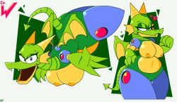 android animal_humanoid belly big_ass big_belly big_breasts big_butt blue_eyes chubby chubby_female claws dat_ass dragon dragon_girl dragon_horns dragon_tail exposed_breasts exposed_nipples exposed_pussy fangs genderswap_(mtf) green_body green_scales heart hearts_around_head horns huge_ass huge_breasts huge_butt hyper_hips looking_at_viewer massive_breasts massive_thighs mecha_dragon_(mega_man) mega_man mega_man(classic) mega_man_2 nipples nocklepie robot robot_girl rule_63 standing tagme tail thick_thighs thighs wet wet_pussy wide_hips