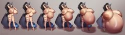 1girls areolae big_breasts breast_expansion breasts expansion female female_only huge_belly huge_breasts hyper_belly hyper_breasts hyper_pregnancy large_breasts narodii nipples nude pregnancy_progression pregnant ready_to_pop