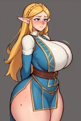 ai_generated big_breasts charlie_hustle princess_zelda tagme the_legend_of_zelda thick_thighs zelda_(breath_of_the_wild)