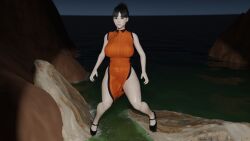 3d chichi dragon_ball epic_butt kneeling sextus400 space